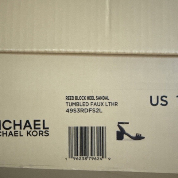 Michael Kors Reed Block Heel Black Sandal - Picture 9 of 9